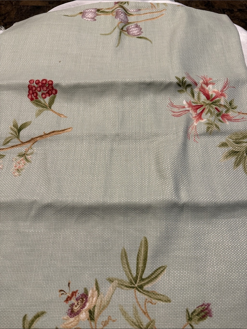Tutuila Fabric by Nina Campbell Floral Linen- 54”x48”